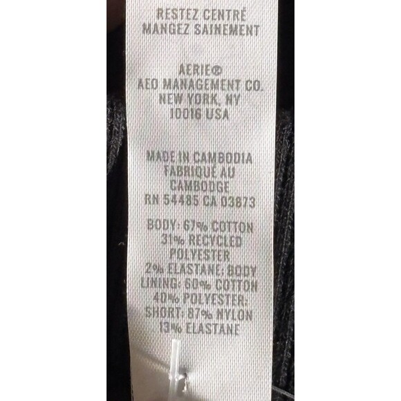 OFFLINE By Aerie Women’s Size Large Cloud Fleece Bubble Skort Black - Picture 10 of 11